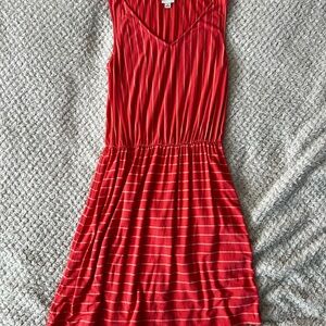Red Striped Dress
